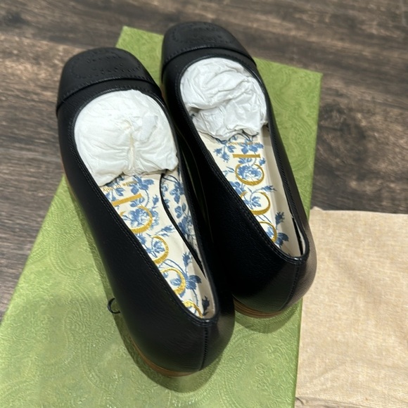 Gucci Hills Logo Ballet Interlocking G Flat (Women) BNIB 35 - Picture 7 of 9